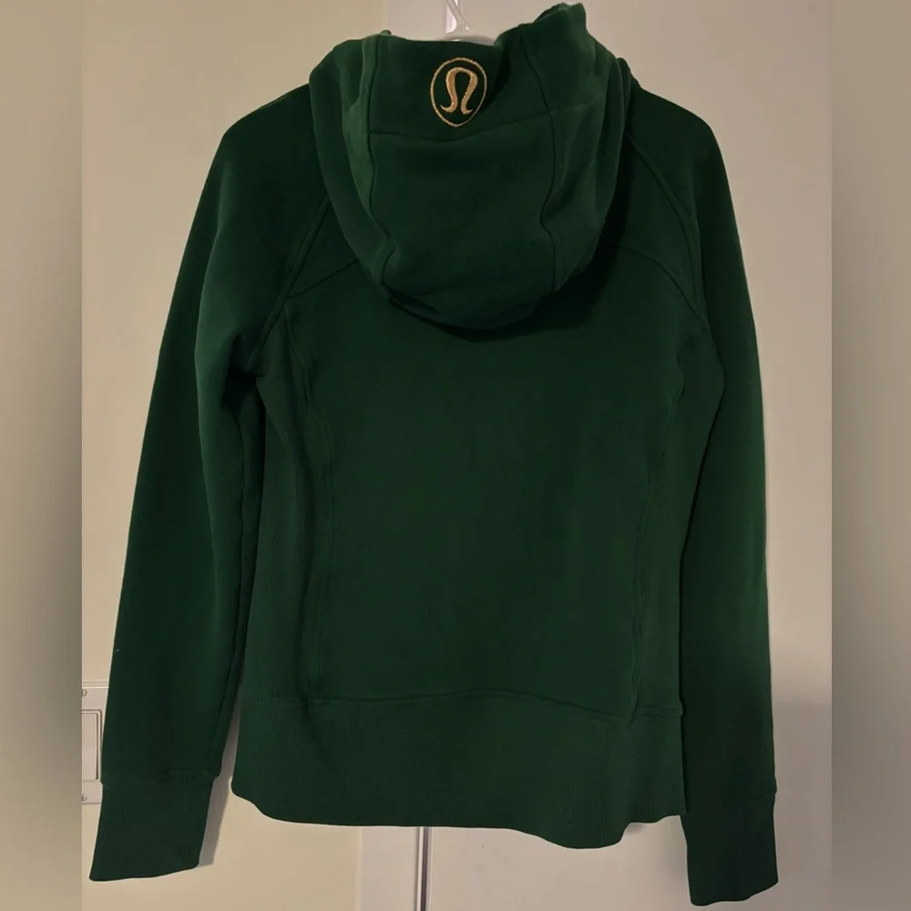 Lululemon Everglade Green/Gold Scuba Hoodie - Picture 4 of 5
